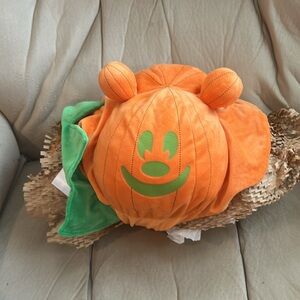Disney Mickey Mouse Pumpkin Halloween Pet Costume Size Medium Glow in the Dark